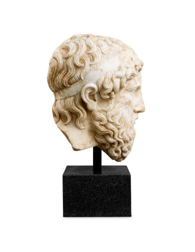 Marble bust representing Hermes,...