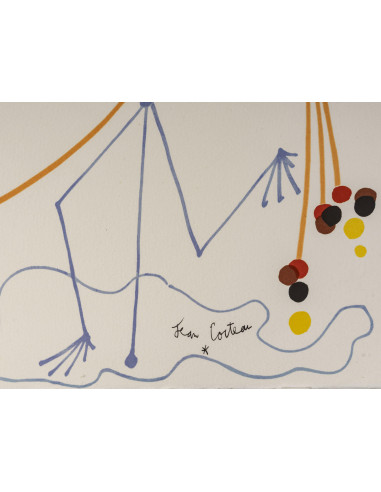 让-科克托的石版画，《Nouvelle de...