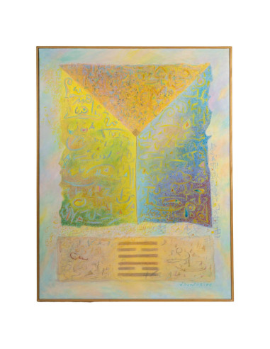 Santos Jocelyne 创作的布面油画，标题为《Yi-King...