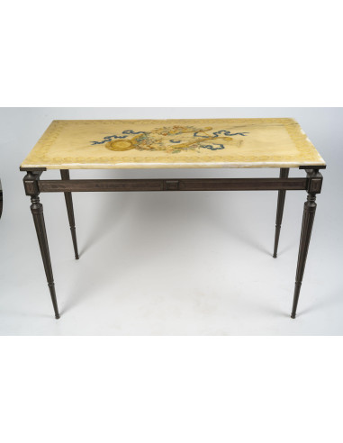 Console, side table, in patinated...