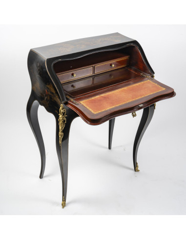 Lacquer and gilt bronze sloping desk,...