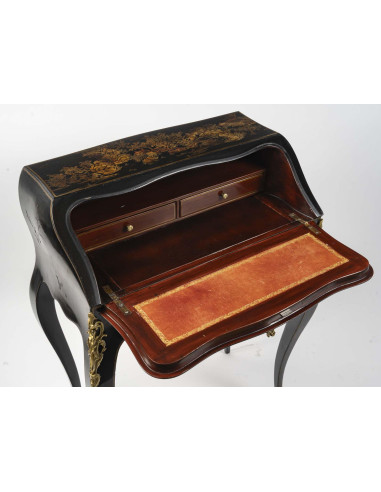 Lacquer and gilt bronze sloping desk,...
