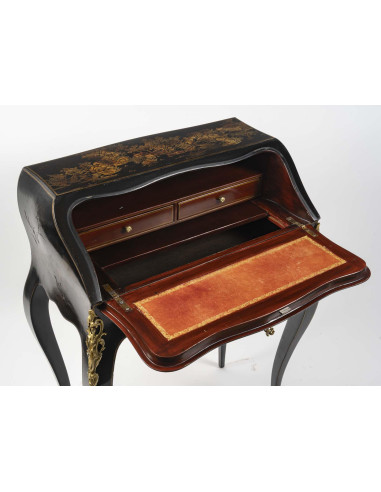 Lacquer and gilt bronze sloping desk,...