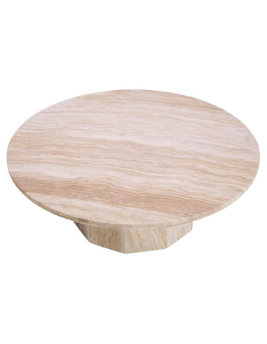 Travertine coffee table, contemporary...
