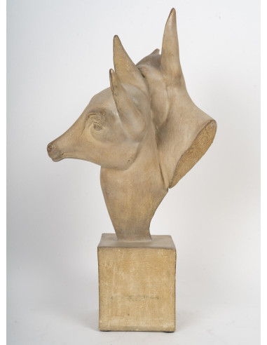 Terracotta sculpture by Irénée...