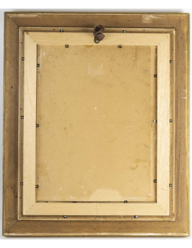 油画，画板，花束，署名 Sivet de Rana，20 世纪。