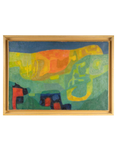 油画，布面油画，画家 Szasz 创作于 20 世纪初。