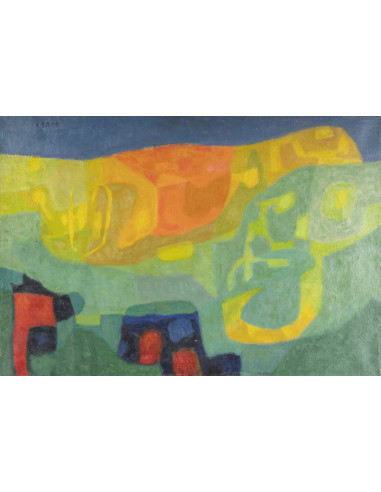 油画，布面油画，画家 Szasz 创作于 20 世纪初。