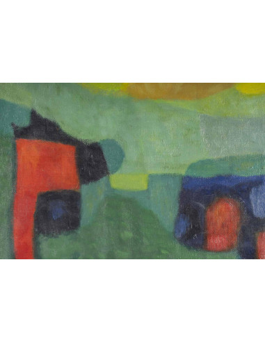 油画，布面油画，画家 Szasz 创作于 20 世纪初。