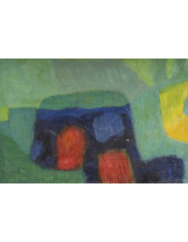 油画，布面油画，画家 Szasz 创作于 20 世纪初。