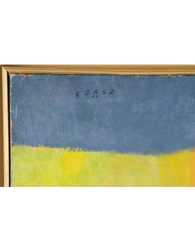 油画，布面油画，画家 Szasz 创作于 20 世纪初。