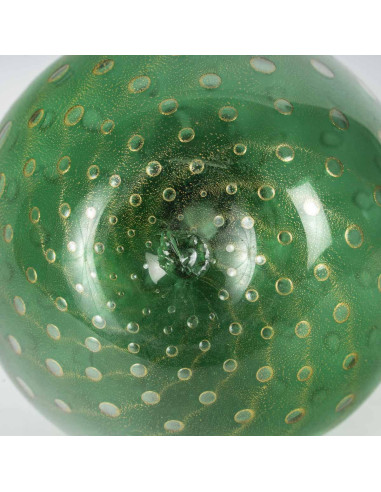 金色五彩穆拉诺玻璃醒酒器和瓶子，20 世纪。