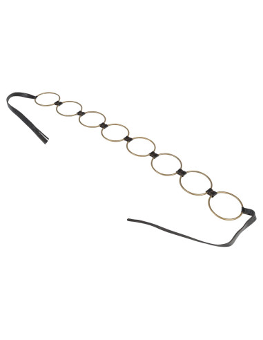Hippie-style belt in leather and...