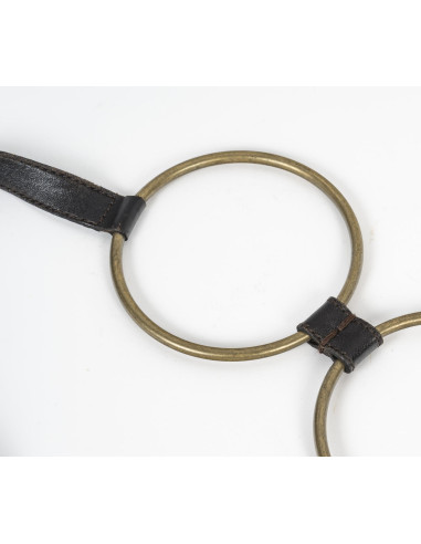 Hippie-style belt in leather and...