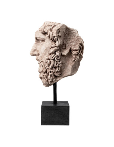 雕塑，古代风格的卢修斯大理石半身雕像，20 世纪。