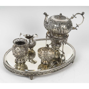 Servicio de té de plata... 2
