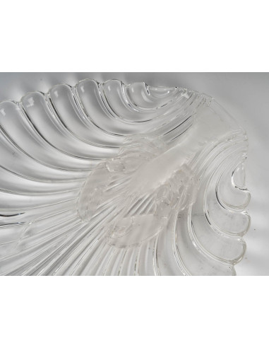 Pressed and molded glass lobster...