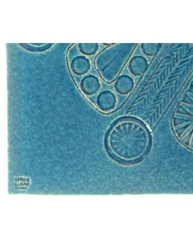 Framed ceramic by Roger Capron, circa...