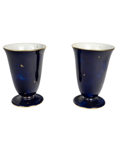 Pair of Sèvres porcelain vases, early...