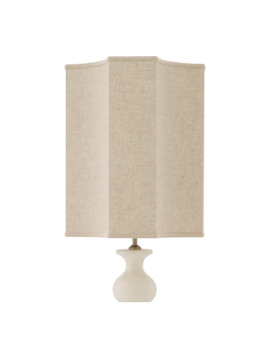 Pair of table lamps in cracked white...