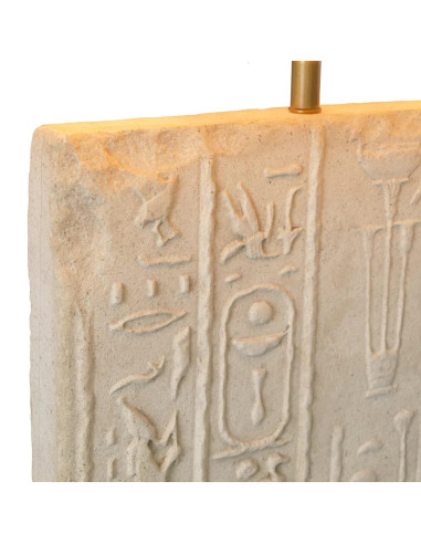 Pair of table lamps in sandstone and...