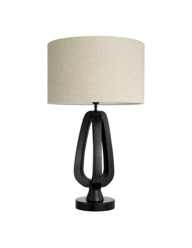 Pair of patinated bronze table lamps...
