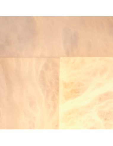 Pair of table lamps in alabaster and...