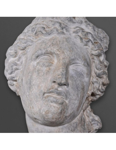 Head sculpture of Artemis in...