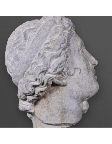 Head sculpture of Artemis in...