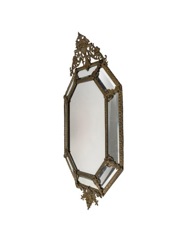 Miroir à parclose en bronze du XIXème...