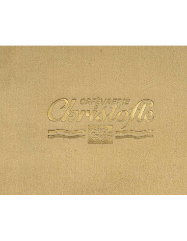 Christofle 镀银盒装餐具套装。