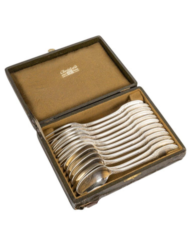 Box, dinner services, silver-plated...