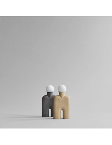 Dark gray table lamp, ceramic,...