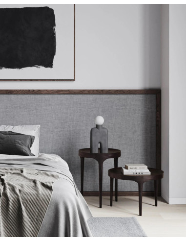 Dark grey table lamp, ceramic,...