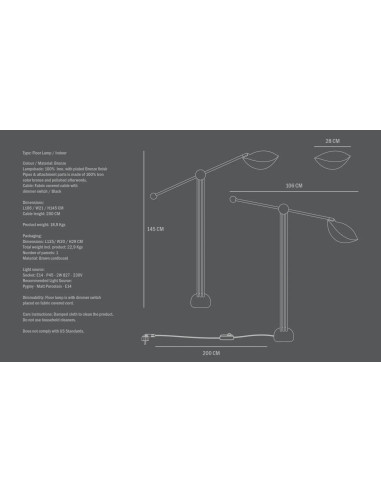 Bronze patina floor lamp,...