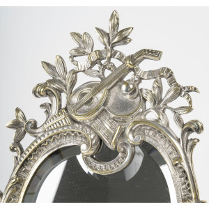 A silvered bronze table... 2