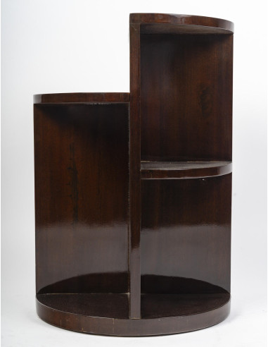 紫檀木床头柜和边桌，装饰艺术时期，1930 年。