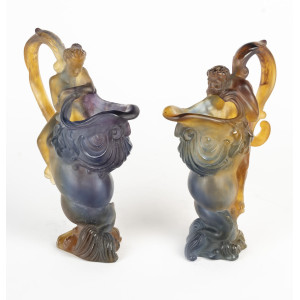 Pareja de jarras Daum, pâte... 2
