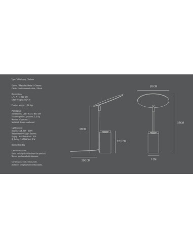 Reflect table lamp in chrome-plated...