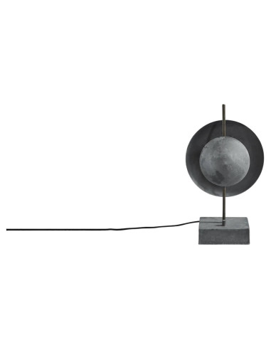 Oxidised metal table lamp,...