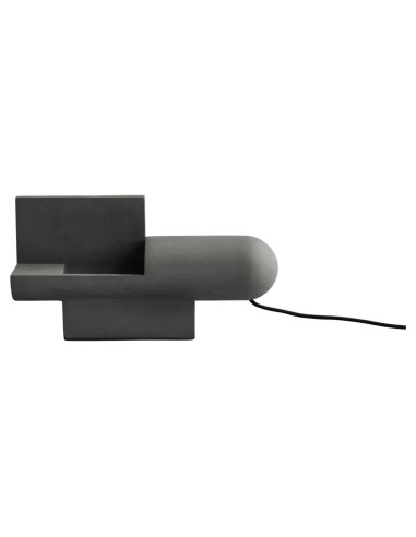 Brutalist table lamp in concrete,...