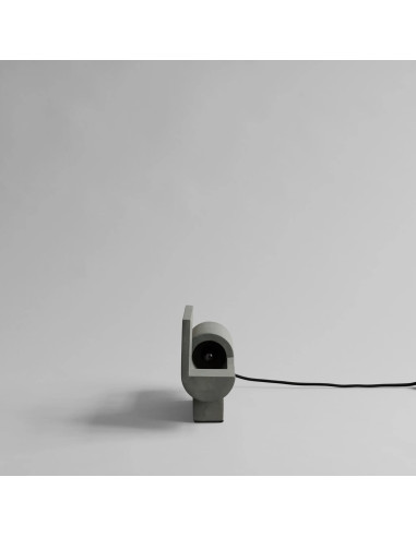 Brutalist table lamp in concrete,...