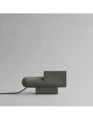 Brutalist table lamp in concrete,...
