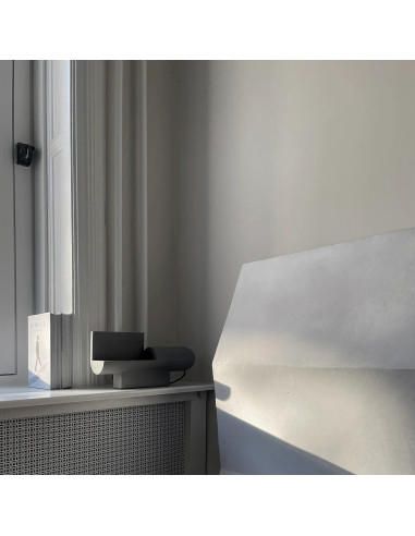 Brutalist table lamp in concrete,...