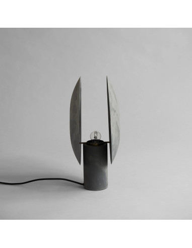 Table lamp in oxidised aluminium,...