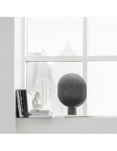 Aluminium table lamp, oxidized,...