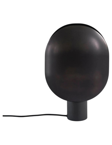 Black aluminum table lamp, oxidized,...