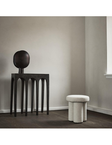 Black table lamp in oxidised...