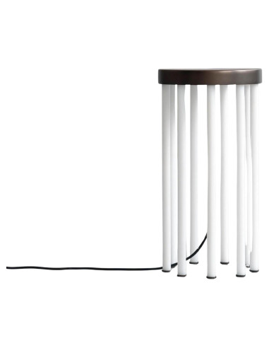 Neon side table in bronze patinated...