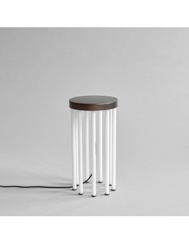 Neon side table in bronze patinated...